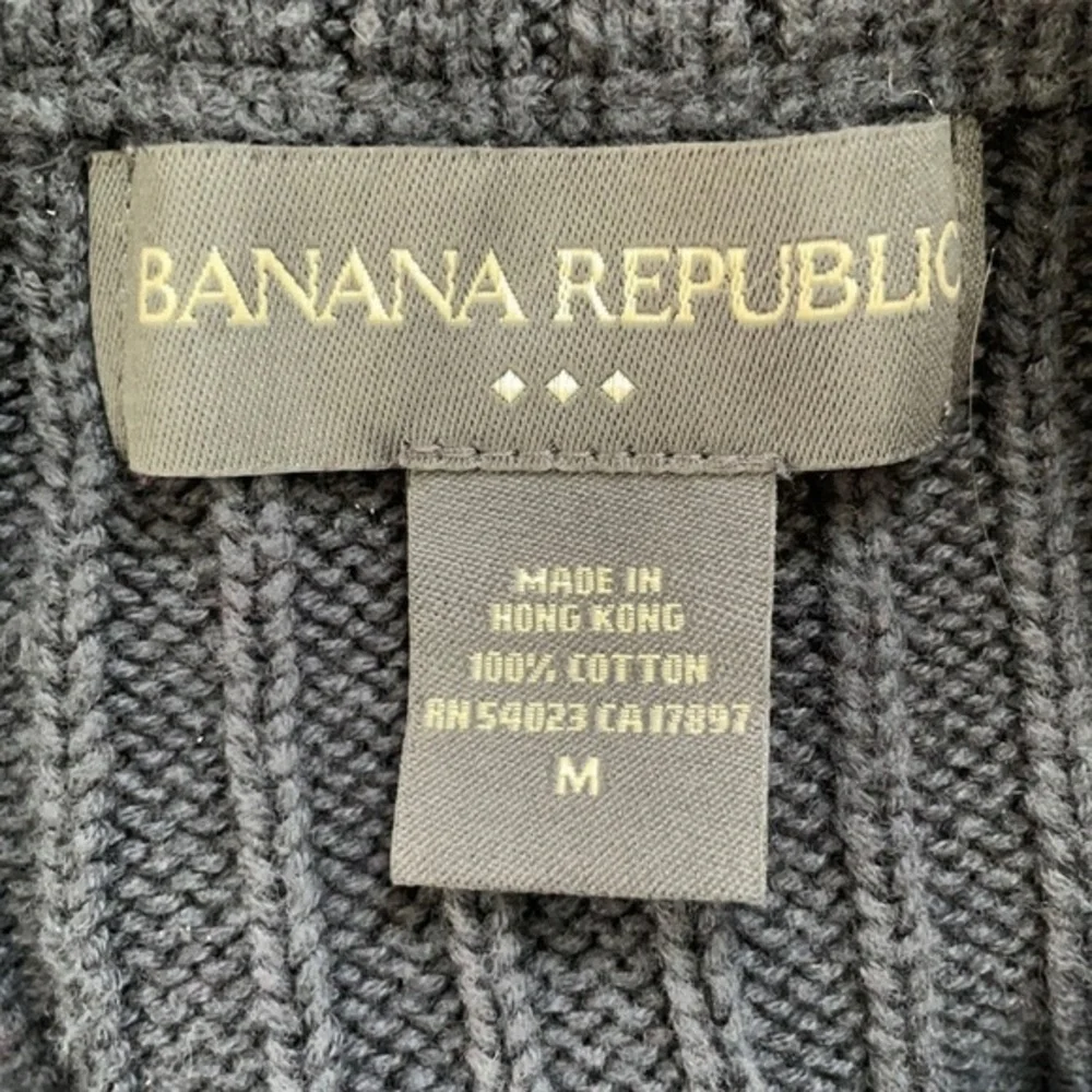 BANANA REPUBLIC | Women’s Navy Blue Quarter Zip Collared Pullover Sweatshirt